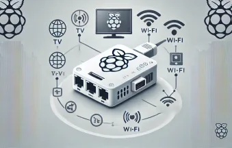 DALL·E-2024-11-04-12.07.59-A-sleek-and-minimalistic-illustration-showcasing-a-Raspberry-Pi-set-up-as-a-media-streaming-device-with-icons-hinting-at-streaming-elements-like-a-TV